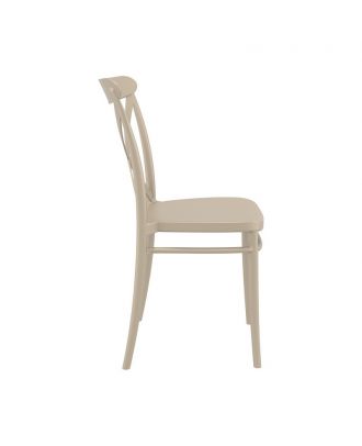 Siesta - Cross chair for indoor and outdoor, Taupe
