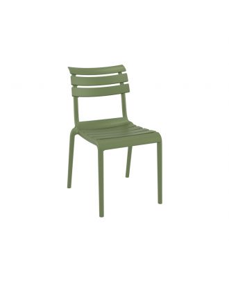 Siesta - Helen stacking Chair For indoor and outdoor use, Olive Green