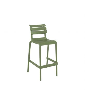 Siesta - Helen bar stool for indoor and outdoor use, Olive Green