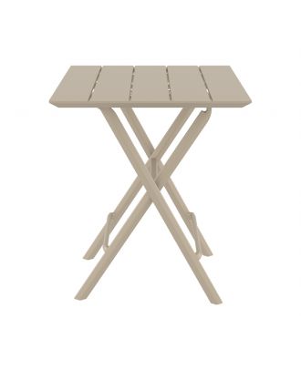 Siesta - Helen Folding Table 60cm, square, For indoor and outdoor use, Taupe