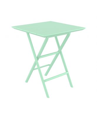 Siesta - Helen Folding Table 60cm, square, For indoor and outdoor use, Opaline Green