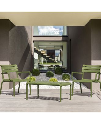 Siesta - Paris Lounge Sofa set for indoor and outdoor use, Olive Green