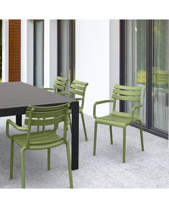 Siesta Exclusive - Paris Armchair, For indoor and outdoor use, Olive Green