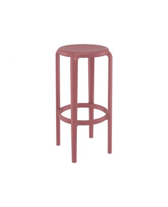 Siesta - Tom Bar Stool 75 cm, For indoor and outdoor use, Marsala finish-Marsala finish