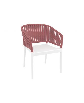 Siesta - Portofino Armchair for indoor and outdoor use White Marsala