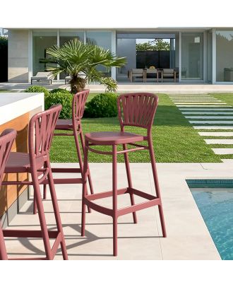 Siesta - Portofino barStool for indoor and outdoor use Marsala
