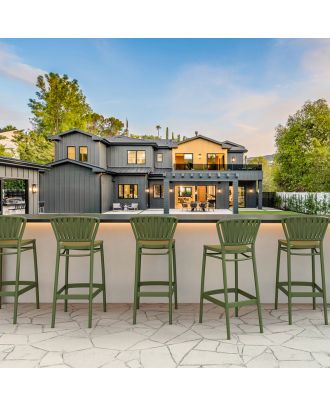 Siesta - Portofino barStool for indoor and outdoor use Olive Green