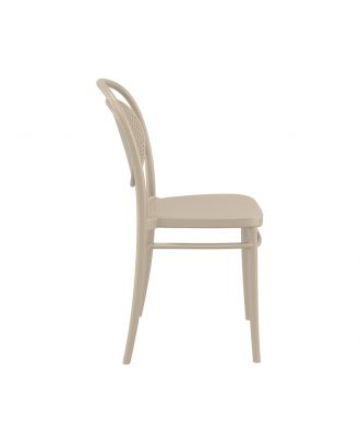 Siesta - Marcel stacking chair for indoor and outdoor, Taupe