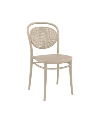 Siesta - Marcel stacking chair for indoor and outdoor, Taupe