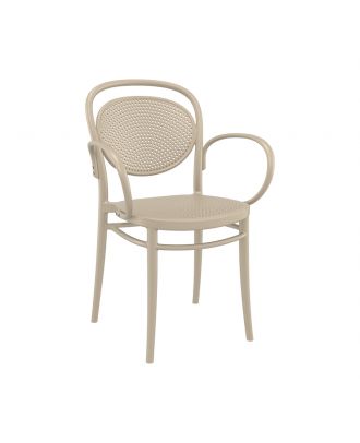 Siesta - Marcel XL stacking armchair for indoor and outdoor, Taupe