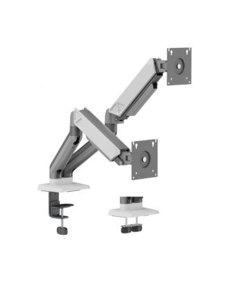 Dual Screen Rugged Mechanical Spring Monitor Arm for Desk Mounting 17"-32"