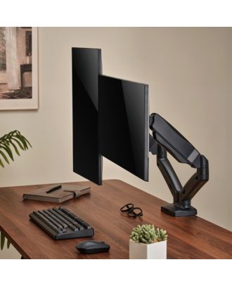 Economy Dual-Screen Spring-Assisted Monitor Arm For most 17"-32" Monitors
