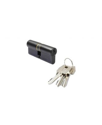 AGB Euro Profile Cylinder 70mm 35-35, 5 Pin, 3 profiled keys, Matte Black