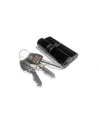 AGB Euro profiled Cylinder 70mm 30x40, 3 profiled keys, Matte Black