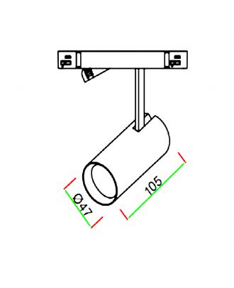 Leaves LNT, COB LED Track SpotLight - 12W