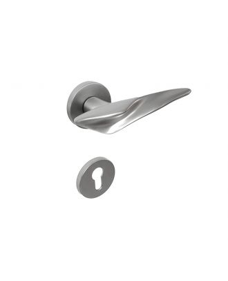 WELDER Modern interior door handle matte satin nickel