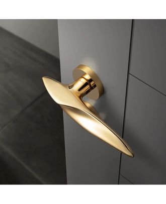 WELDER Modern bathroom door handle Gold