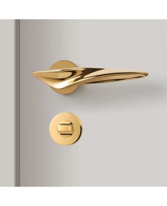 WELDER Modern bathroom door handle Gold