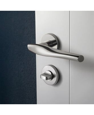 WELDER Modern Luxury bathroom door handle matte satin nickel