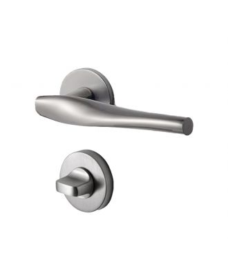WELDER Modern Luxury bathroom door handle matte satin nickel