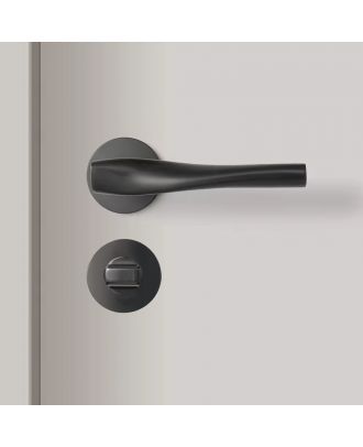 WELDER Modern Luxury bathroom door handle Gun Black Brushed