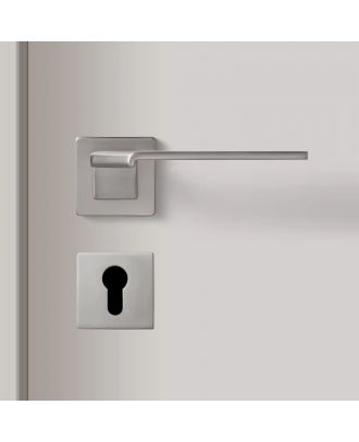 WELDER Modern fold-design interior door handle matte satin nickel