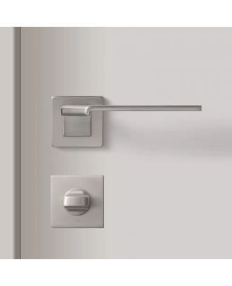 WELDER Modern fold-design bathroom door handle matte satin nickel