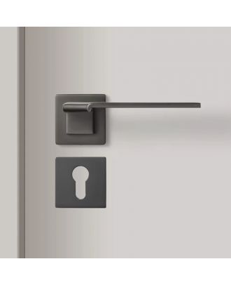 WELDER Modern fold-design interior door handle Gun Black Brushed