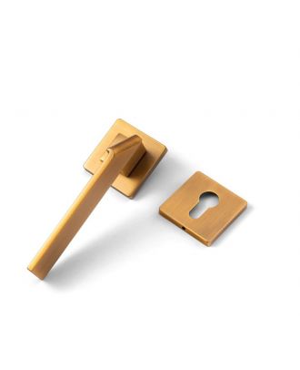 WELDER Modern fold-design interior door handle Brushed Antique Brass