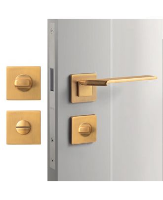 WELDER Modern fold-design bathroom door handle Brushed Antique Brass