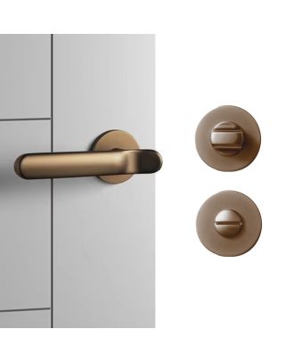 WELDER - simple TOUCH bathroom door handle Dark Brown