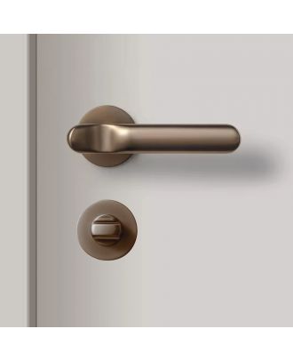 WELDER - simple TOUCH bathroom door handle Dark Brown