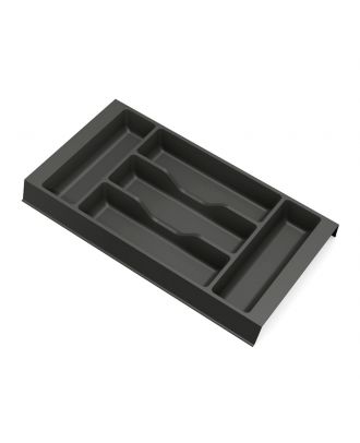 Plastic Cutlery Tray for drawer with a two side wings, positioned in the middle of the drawer