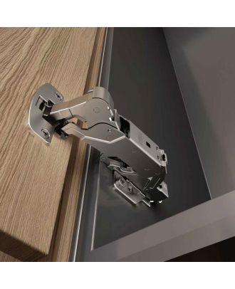 Clip-on soft closing hinge with 3D adjustment Opening angle155⁰ (two way), full overlay