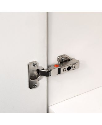 Furniture soft closing cabinet hinge, 3D clip-on, Opening Angle 105°, full overlay