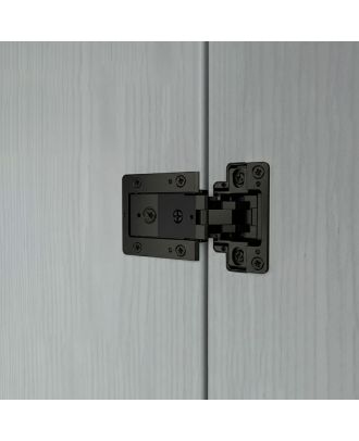 Heavy-duty furniture door hinge for high weight loads up to 35 KG, Opening 90°, soft closing & 3D Adjustment, Black
