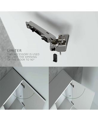 LIMITER small plastic acc used to restrict the door opening to 90 degrees instead of 105 degrees