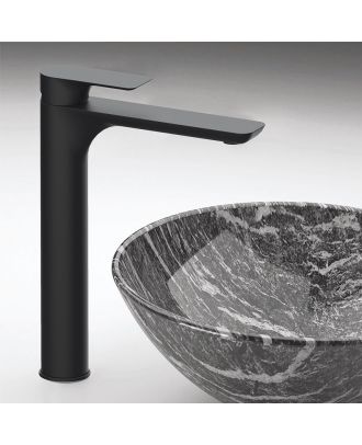 REMER - Infinity Single-lever basin high mixer, L model, matt black