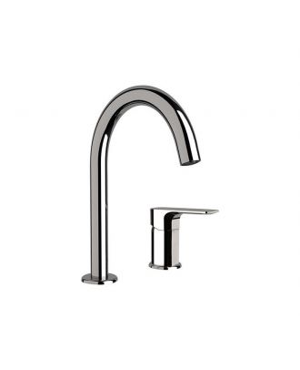 REMER - Infinity Two holes single-lever washbasin mixer, Chrome plating