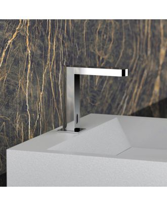 REMER - Sensor control basin mixer with angle valve for temperature adjustment