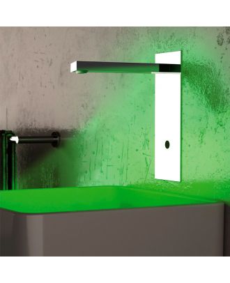 REMER - Built-in wash basin sensor mixer single water, Black-Silver