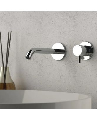 Built-in single-lever basin mixer in chromed brass