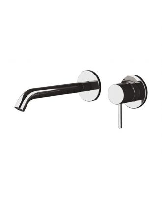 Built-in single-lever basin mixer in chromed brass