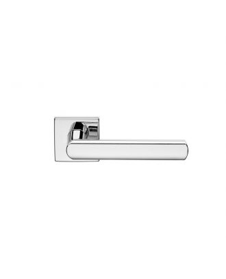Luce Bathroom Door Handle, Polished Chrome