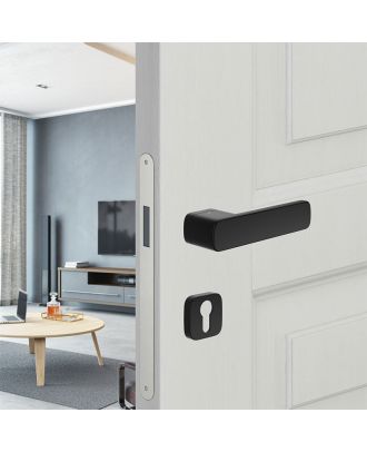 PLURIS - Door handle DND by Martinelli on special rosette, Black