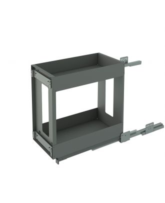 Inoxa - Cargo with Two shelves for cabinet door 30 CM, Ardesia