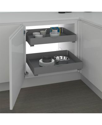 Drawer Extractable Basket With Spacers 45 Cm