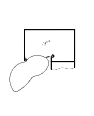 INOXA - Combi's 2 - corner mechanism 2 shelf, 50cm door cabinet, left, white X chrome