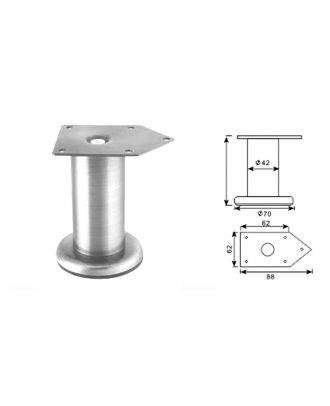 Kitchen Cabinet Leg 15cm, Brushed Nickel