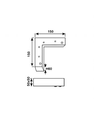 Sofa Leg 6 cm Chrome